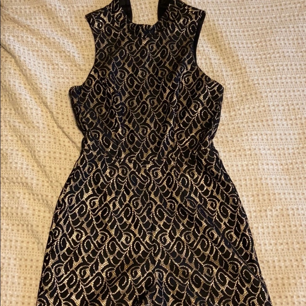 Black and Gold Romper